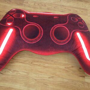 Game Controller Shaped Pillow Red & Black